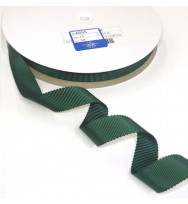 Ripsband Recycling-Polyester 15 mm dunkelgrün