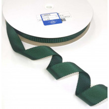 Ripsband Recycling-Polyester 15 mm dunkelgrün