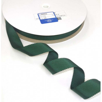 Ripsband Recycling-Polyester 15 mm dunkelgrün