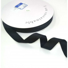 Ripsband Recycling-Polyester 15 mm schwarz