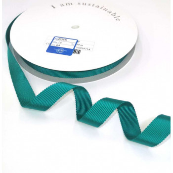 Ripsband Recycling-Polyester 15 mm smaragd