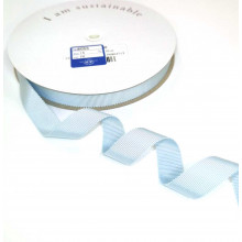 Ripsband Recycling-Polyester 15 mm hellblau