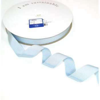 Ripsband Recycling-Polyester 15 mm hellblau
