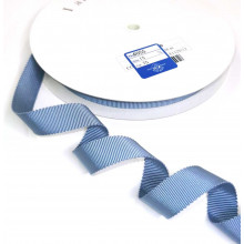 Ripsband Recycling-Polyester 15 mm rauchblau