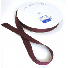 Satinband Recycling-Polyester 15 mm bordeaux