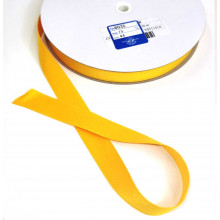 Satinband Recycling-Polyester 15 mm goldgelb