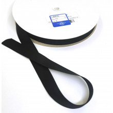 Satinband Recycling-Polyester 15 mm schwarz