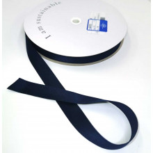 Satinband Recycling-Polyester 15 mm marine