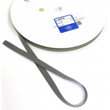 Satinband Recycling-Polyester 6 mm mittelgrau