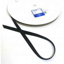 Satinband Recycling-Polyester 6 mm schwarz