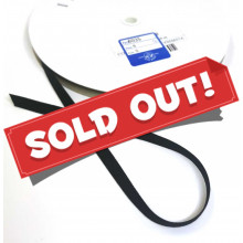 Satinband Recycling-Polyester 6 mm schwarz