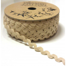 Zackenlitze beige
