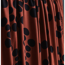 Feiner Viskose-Twill About A Dot sienna
