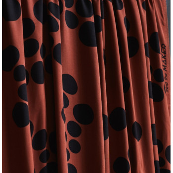 Feiner Viskose-Twill About A Dot sienna