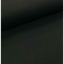 Ripp-Bündchen black