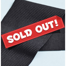 Reststück 23 cm Ripp-Bündchen calm grey