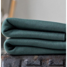 Ripp-Bündchen deep green