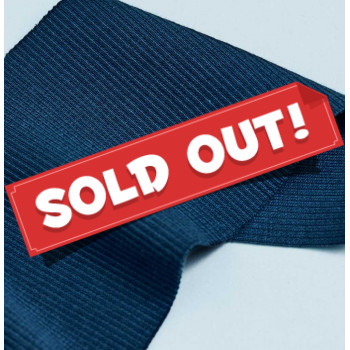 Reststück 46 cm Ripp-Bündchen ocean