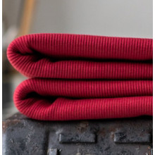 Ripp-Bündchen red