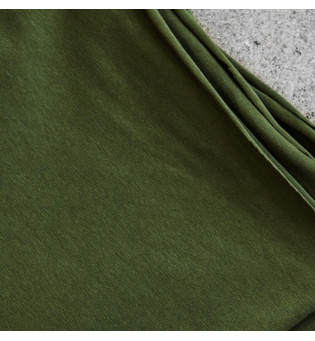 Reststück 37 cm Jersey green khaki