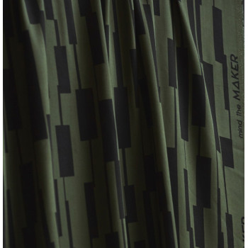 Feiner Viskose-Twill Un-Square khaki