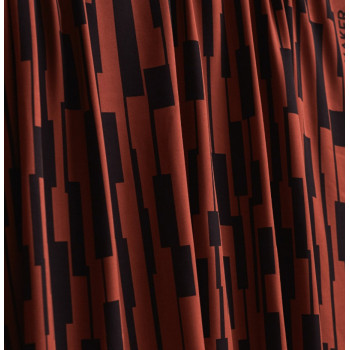 Feiner Viskose-Twill Un-Square sienna