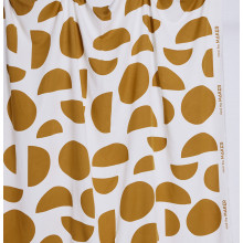 Webstoff Viskose/Leinen Circle Circus dry mustard