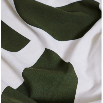 Webstoff Viskose/Leinen Circle Circus khaki