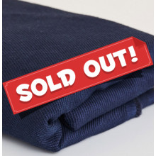 Reststück 65 cm Twill Leinen/Baumwolle indigo night