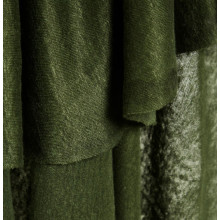 Feiner Leinenjersey green khaki
