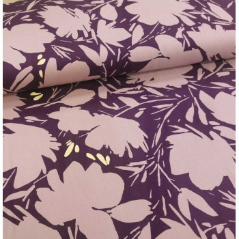Leia Viskose-Crepe Floral Shade lilac/plum