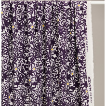 Leia Viskose-Crepe Flowery plum