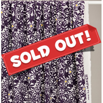 Leia Viskose-Crepe Flowery plum
