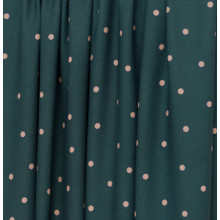 Leia Viskose-Crepe Jolly Dots bottle green