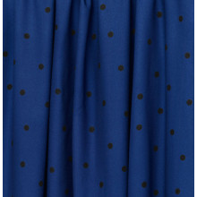 Leia Viskose-Crepe Jolly Dots cobalt blue