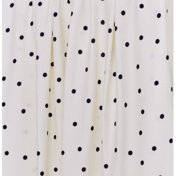Leia Viskose-Crepe Jolly Dots creamy white