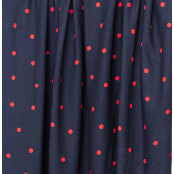Leia Viskose-Crepe Jolly Dots indigo night