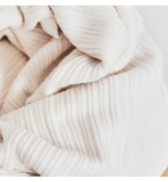 Reststück 38 cm Selanik Knit creamy white