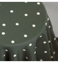 Leia Viskose-Crepe Jolly Dots green khaki