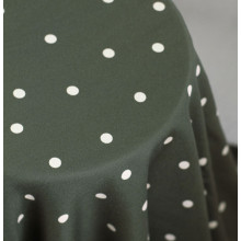 Leia Viskose-Crepe Jolly Dots green khaki