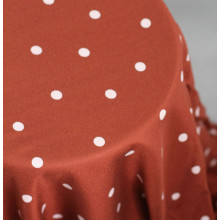 Leia Viskose-Crepe Jolly Dots sienna