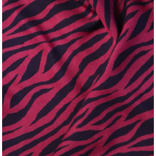Feiner Viskose-Twill Zebra fuchsia/indigo