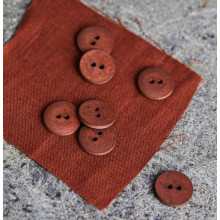 Knopf Curb Cotton 18 mm sienna