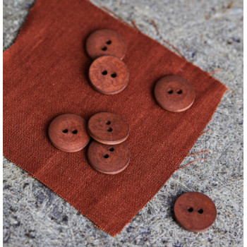 Knopf Curb Cotton 18 mm sienna