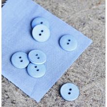 Knopf Curb Cotton 18 mm faded blue