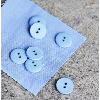 Knopf Curb Cotton 18 mm faded blue