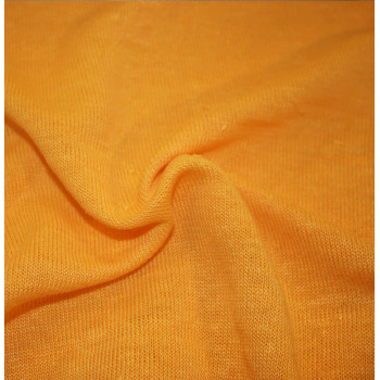 Reststück 90 cm Hanf-Strickjersey aprikose