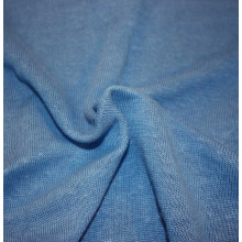 Hanf-Strickjersey blau