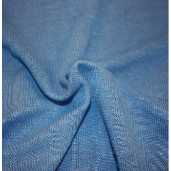Hanf-Strickjersey blau