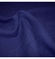 Reststück 40 cm Leichter Hanfwebstoff indigo
